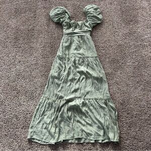 Elegant Green Maxi Dress